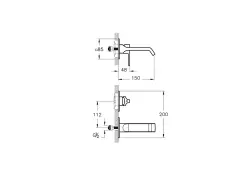 VitrA Ank. Lav. Bat. Sıva Üstü Suit F. Nikel A4278274 - 2