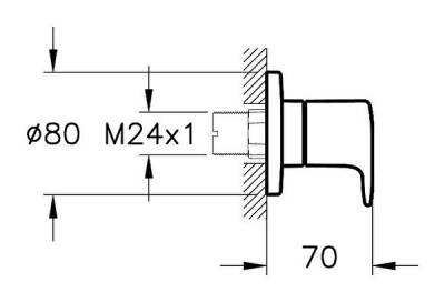 Artema Root Round Ankastre Stop Valf A42730 Sıva Üstü Grubu - Krom - 3