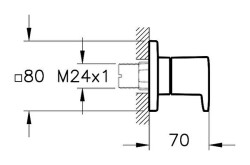 Artema Root Round Ankastre Stop Valf A4272974 Sıva Üstü Grubu - Altın - 2