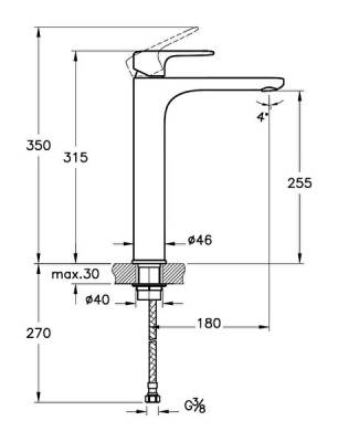 Artema Root Round Lavabo Bataryası A4270774 Çanak - Soft Altın - 3