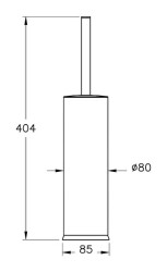 VitrA Base 300 Tuvalet Fırçalığı A44155 Krom - 4