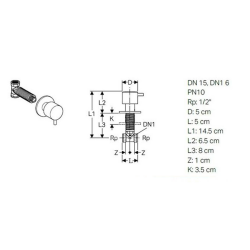 Geberit 616.004.14.1 Ankastre Stop Valf - Siyah - 2