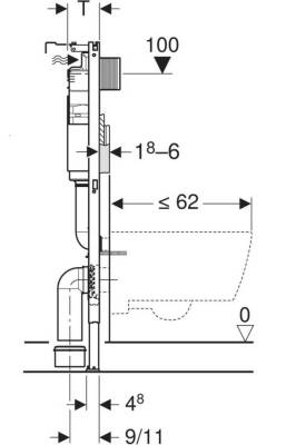 Geberit Alpha Duofix 458.233.00.2 Gömme Rezervuar, 12cm, Alçıpan Uyumlu - 3