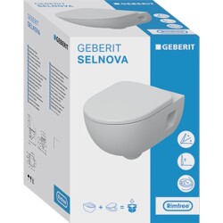 Geberit Selnova Rimree Asma Klozet ve Soft Kapak Takımı, Beyaz - 2