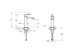 VitrA Lav.Bat. Üstten Kum. Suit Soft Altın A4281674 - 2