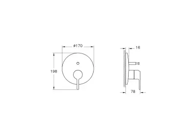 VitrA Origin Cl Ank. Banyo Bat. (SÜ) F. Altın A4289525 - 2