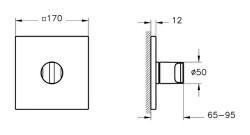 VitrA Suit Ankastre 3 Yollu Yönlendirici A4287539 Sıva Üstü Grubu - V-Box - Parlak Siyah - 2