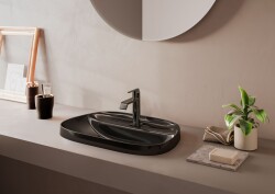 VitrA Suit Lavabo Bataryası A4281639 Üstten - Parlak Siyah - 2