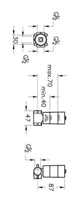 VitrA Ankastre Stop Valf A41455 Sıva Altı Grubu - Mıx - Krom - 2