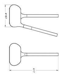 VitrA Istanbul Tuvalet Fırçalığı A48048 Yerden - Krom - 4