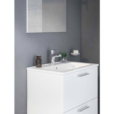 VitrA Mia 75021 Banyo Dolabı Seti, Çekmeceli, 60 Cm, Parlak Beyaz - 2