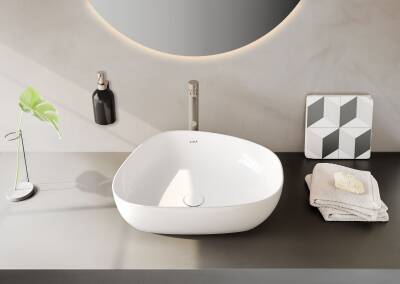 VitrA Origin Lavabo Bataryası A4255834 Yüksek - Uzun Çıkış Ucu - Fırçalı Nikel - 3