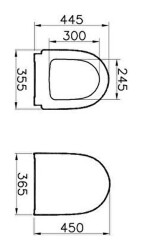 VitrA Sento Klozet kapağı 86-003-009 Duroplast - üstten sıkmalı - yavaş kapanır - metal menteşeli - beyaz - 4